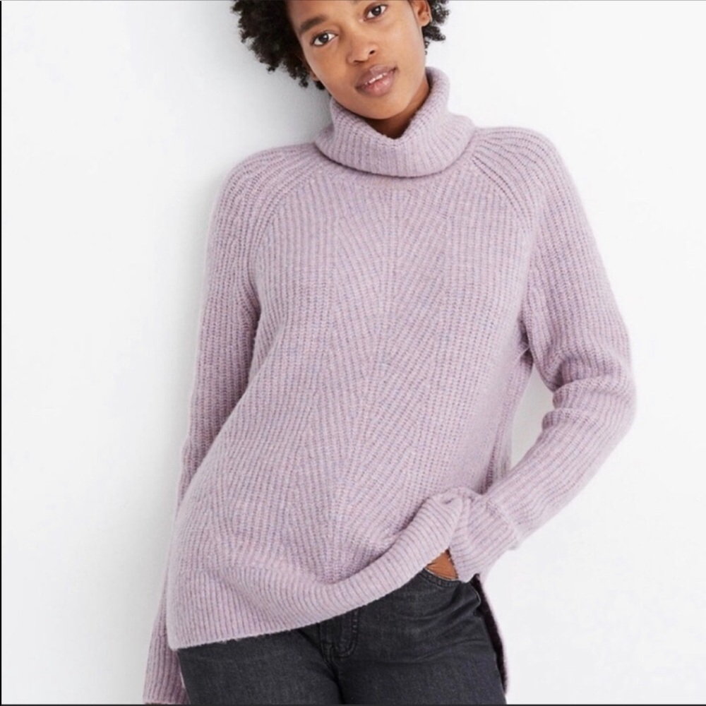 Madewell Turtleneck Sweater Lilac Size Large